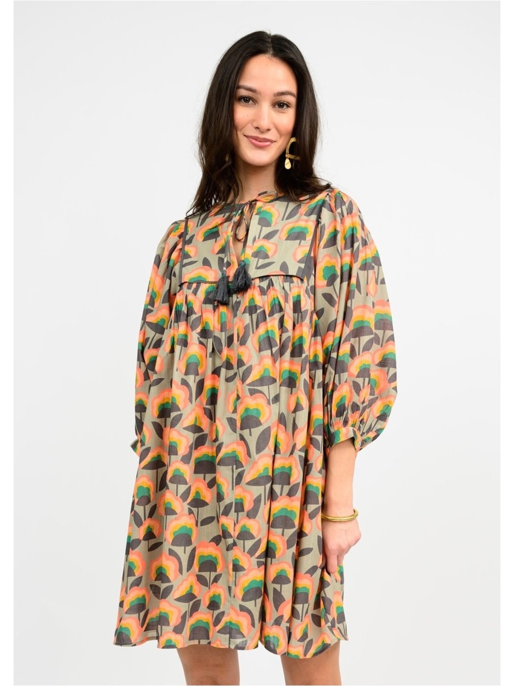 Uncle Frank Crazy Blooms Dress Size Large